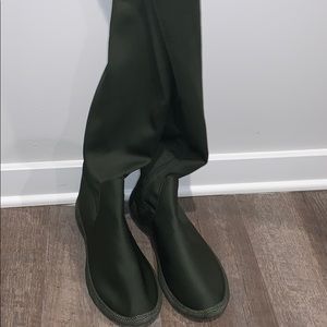 Camo Green Thigh High Boots